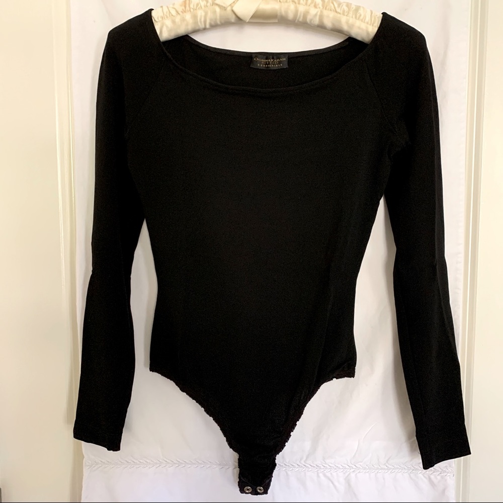 Donna Karan Essentials Vintage Bodysuit BK Petite